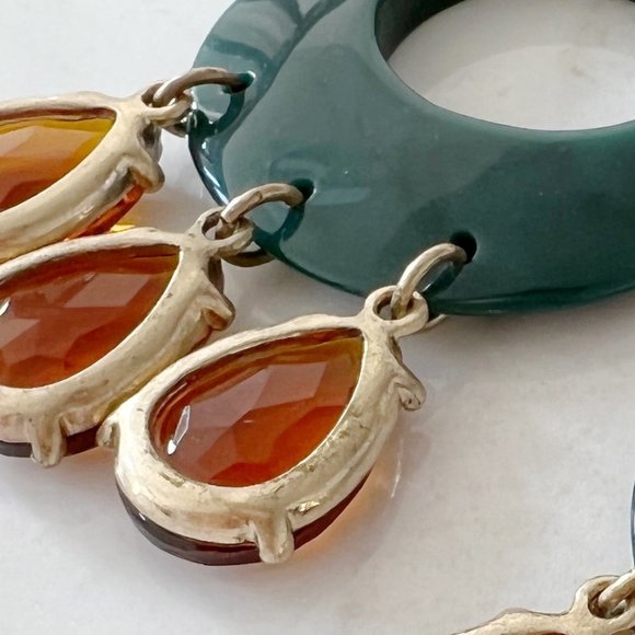 Anthropologie Resin Circular Drop Earrings - Picture 7 of 7